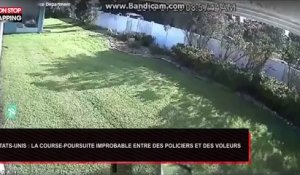 États-Unis : Une course-poursuite improbable entre des policiers et des voleurs dans un jardin (Vidéo)