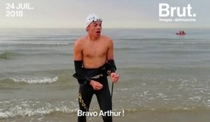 À 16 ans, Arthur Germain a traversé la Manche à la nage