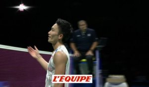 Kento Momota sacré - Badminton - ChM (M)