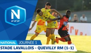 J1 : Stade Lavallois - Quevilly Rouen M. (1-1), le résumé