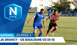 J1   JA Drancy - US Boulogne CO (0-0), le résumé