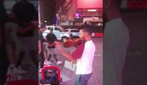 Quand les New-Yorkais entendent un violon