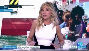 L’Eurozapping du Soir 3 : un navire de migrants accoste en Espagne
