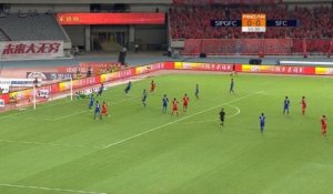 Chine - La sublime volée de Lu Wei qui offre le derby au Shanghai SIPG