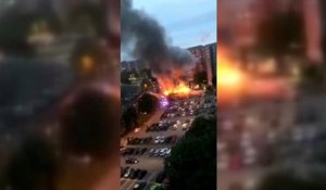 Des voitures incendiées en Suède