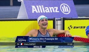 Championnats d'Europe de natation handisport : Claire Supiot en or !