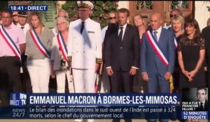 À Bormes-les-Mimosas, Emmanuel Macron effectue sa première sortie officielle