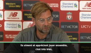 Liverpool - Klopp : "Salah, Mané et Firmino ne sont pas en compétition"