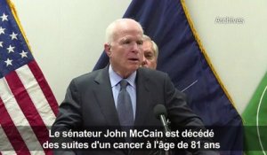 Décès de John McCain, figure de la politique américaine