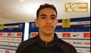 Interview de Rayan Ait Nouri après le match (Angers - PSG)
