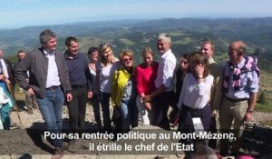 Laurent Wauquiez fait sa rentrée politique au Mont-Mézenc