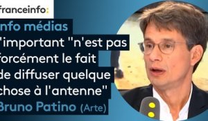 Rentrée d'Arte : l'important "n'est pas forcément le fait de diffuser quelque chose à l'antenne" (Bruno Patino)