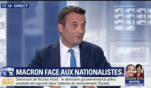 Immigration: "Salvini et Orban écoutent peut-être un peu plus leur peuple que Macron", estime Philippot