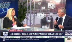 Bruno Le Maire: "Les entreprises doivent participer à l'effort" - 29/08