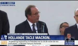 "Rien ne se conquiert dans la prétention, dans l'oubli, tout se mérite", lance François Hollande