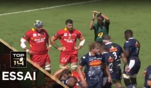 TOP 14 - Essai Jake MCINTYRE 1 (SUA) - Agen - Perpignan - J2 - Saison 2018/2019