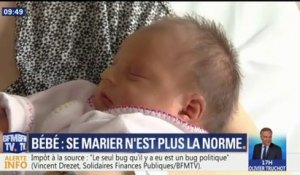 Il y a de plus en plus de naissances hors mariages en France