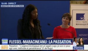 "C'est un honneur d'avoir servi le Premier ministre et le président de la République", dit Laura Flessel