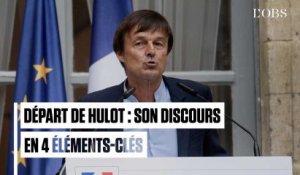 Hulot quitte son ministère : son discours de départ en 4 éléments-clés