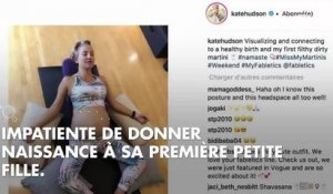 PHOTO. Très enceinte, Kate Hudson dévoile son ventre arrondi sur Instagram