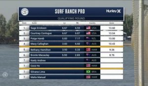 Adrénaline - Surf : Sage Erickson with a 7.4 Wave from Surf Ranch Pro, Women's Championship Tour - Qualifying Round