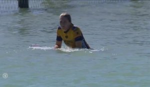 Adrénaline - Surf : Stephanie Gilmore with a 5.77 Wave from Surf Ranch Pro, Women's Championship Tour - Qualifying Round
