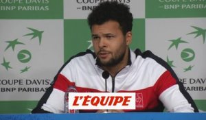 Tsonga «Pas concevable d'abandonner» - Tennis - Coupe Davis