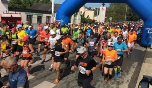 Départ du 44e semi-marathon Auray-Vannes, 1ère partie