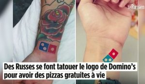 Des Russes se font tatouer le logo de Domino’s pour avoir des pizzas gratuites à vie