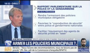 "Les policiers municipaux comme leurs collègues nationaux sont pris pour cible", justifie Jean-Michel Fauvergue