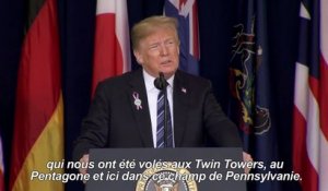 11-septembre: Donald Trump loue les "héros" du vol 93