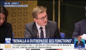 "Lorsque j'ai reçu M.Benalla le 23 mai (...) il a très mal vécu cette rétrogradation", rapporte le chef de cabinet d'Emmanuel Macron