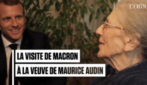 Les images historiques de la visite d’Emmanuel Macron à Josette Audin