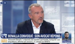 Propos de Benalla sur les sénateurs: "Alexandre Benalla devrait s'excuser mais Philippe Bas devrait encore plus s'excuser" estime son avocat