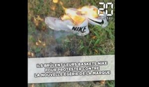 Des Américains brûlent leurs baskets Nike pour protester contre leur nouvelle égérie