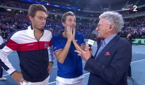 Coupe Davis : Benneteau/Mahut : "Des moments magiques à vivre avec le public"