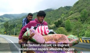 L'odyssée d'un paraplégique vénézuélien en Colombie