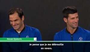 Laver Cup - Federer et Djokovic plaisantent avant leur double