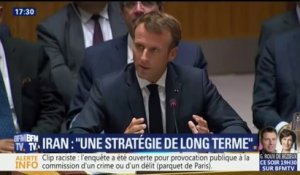 Emmanuel Macron veut "une stratégie de long terme" pour gérer la crise iranienne