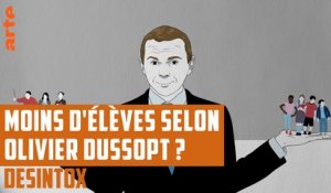 Olivier Dussopt minimise le nombre d'élèves dans le secondaire - DÉSINTOX - 26/09/2018
