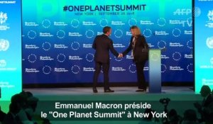 Emmanuel Macron préside le "One Planet Summit" à New York