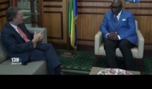 Audience du vice président avec le nouvel ambassadeur de la France au Gabon