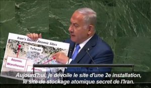 Netanyahu accuse Téhéran d'abriter un site de stockage atomique