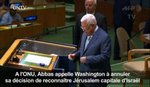 Le président Abbas s'adresse à l'Assemblée générale de l'ONU