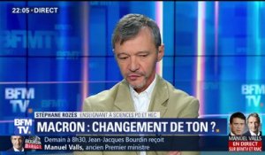 Emmanuel Macron: changement de ton ?