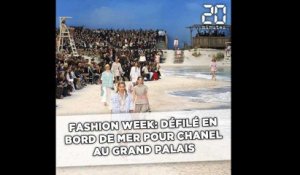 Fashion week: Défilé en bord de mer pour Chanel au Grand Palais