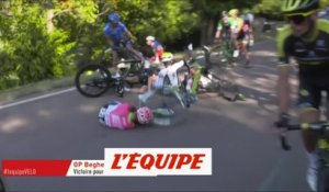 La chute de Roux en vidéo - Cyclisme - GP Beghelli