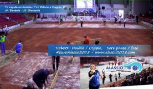 Premier tour de qualification, tir rapide en double, Euro masculin, Alassio 2018