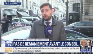 L'Élysée exclut tout remaniement avant le conseil des ministres, prévu ce matin