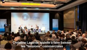 FMI: Lagarde appelle à une désescalade des tensions commerciales